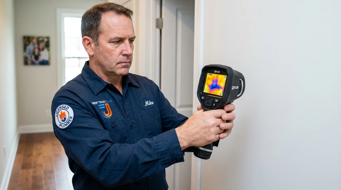 Thermal imaging leak detection by Johns Plumbing LLC in Palm Beach